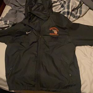 College windbreaker